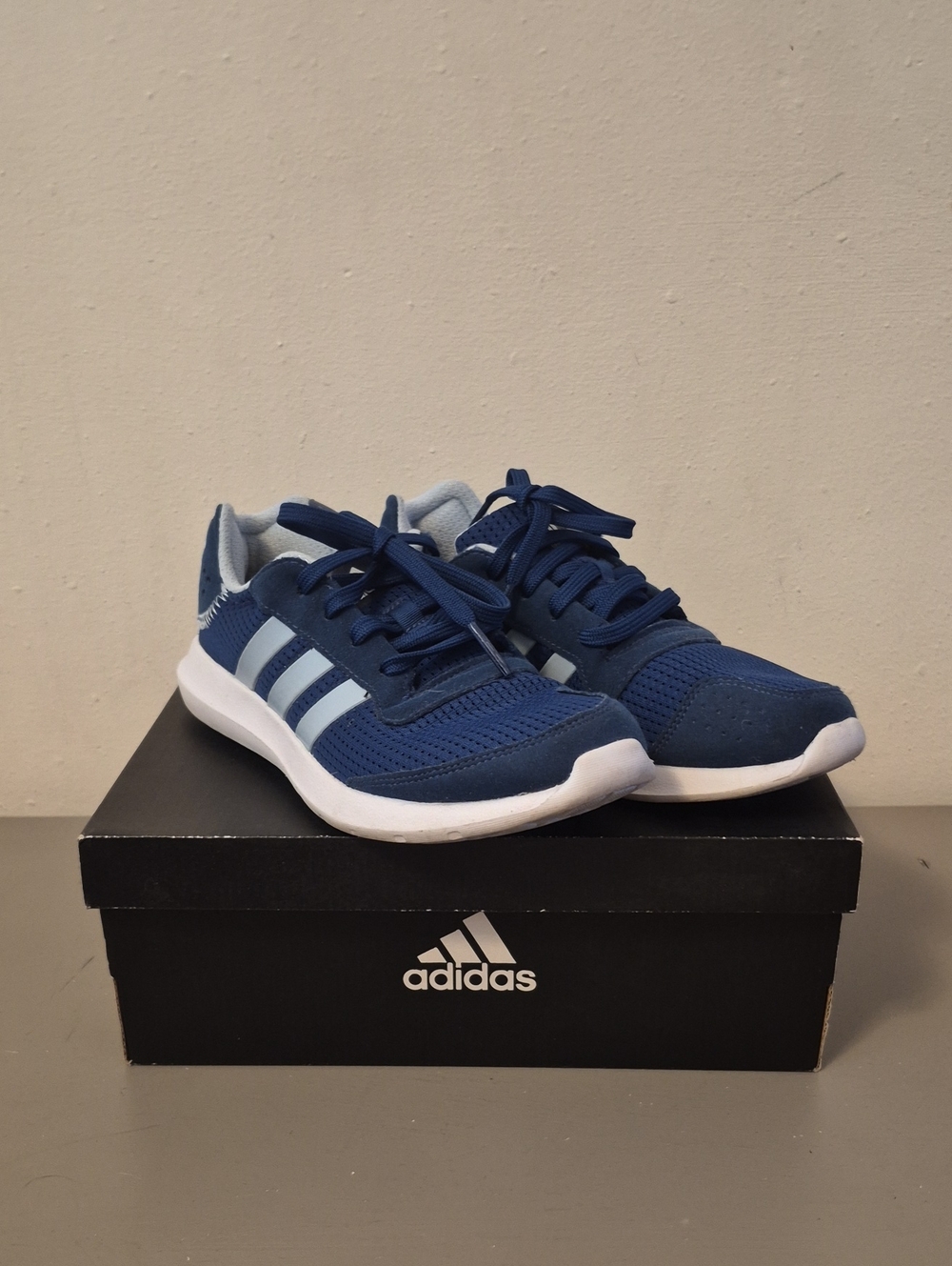 adidas Women's Navy and Light Blue Running Sneakers